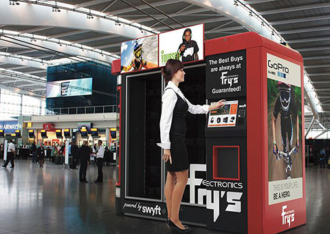 Máy bán hàng tự động tại các sân bay hiện đại